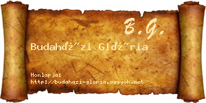 Budaházi Glória névjegykártya